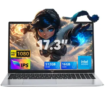 ACEMAGIC 17.3" Laptop, Quad-Core 12th Gen N97, 16GB RAM, 512GB ROM 1