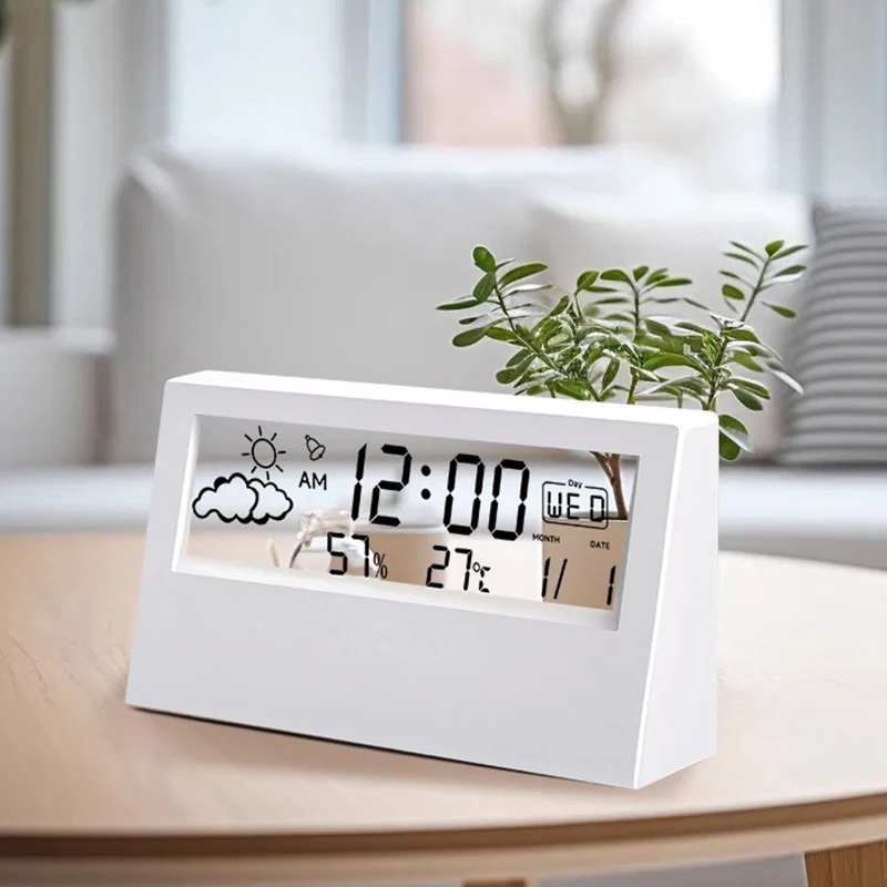 Digital Thermometer Hygrometer Clock Weather Station