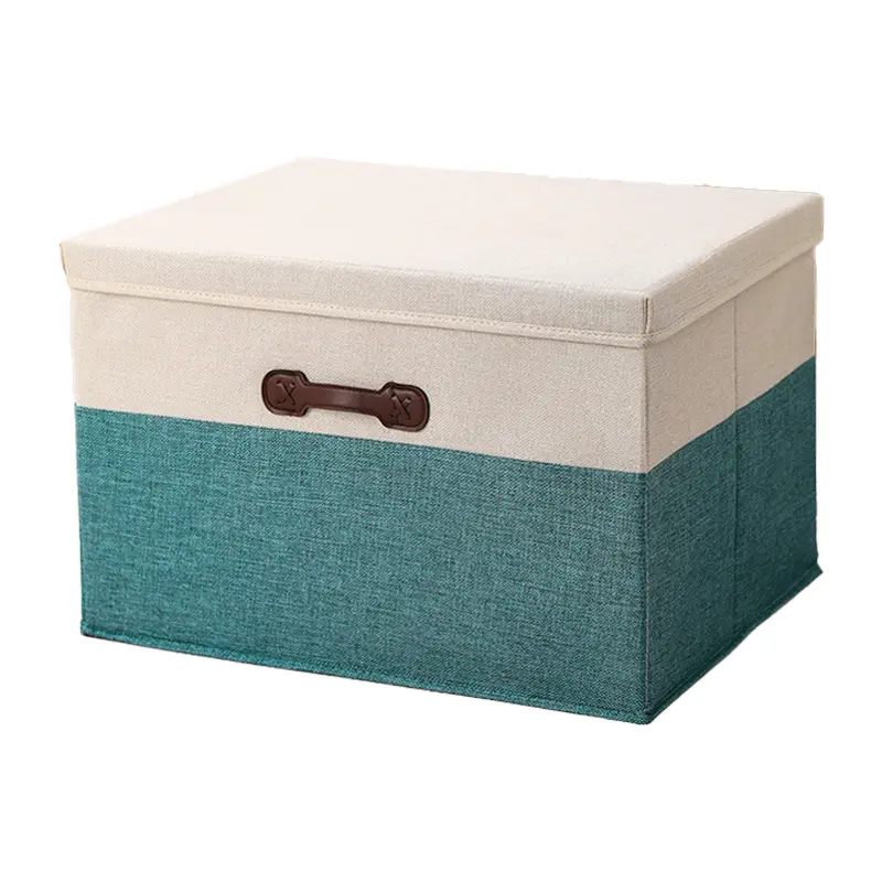 S/M/L/XL Foldable Linen Storage Boxes with Handle Wardrobe Organizer 1pc Basket Space Saving Cube Drawer Bin for Home Camping - Image 9