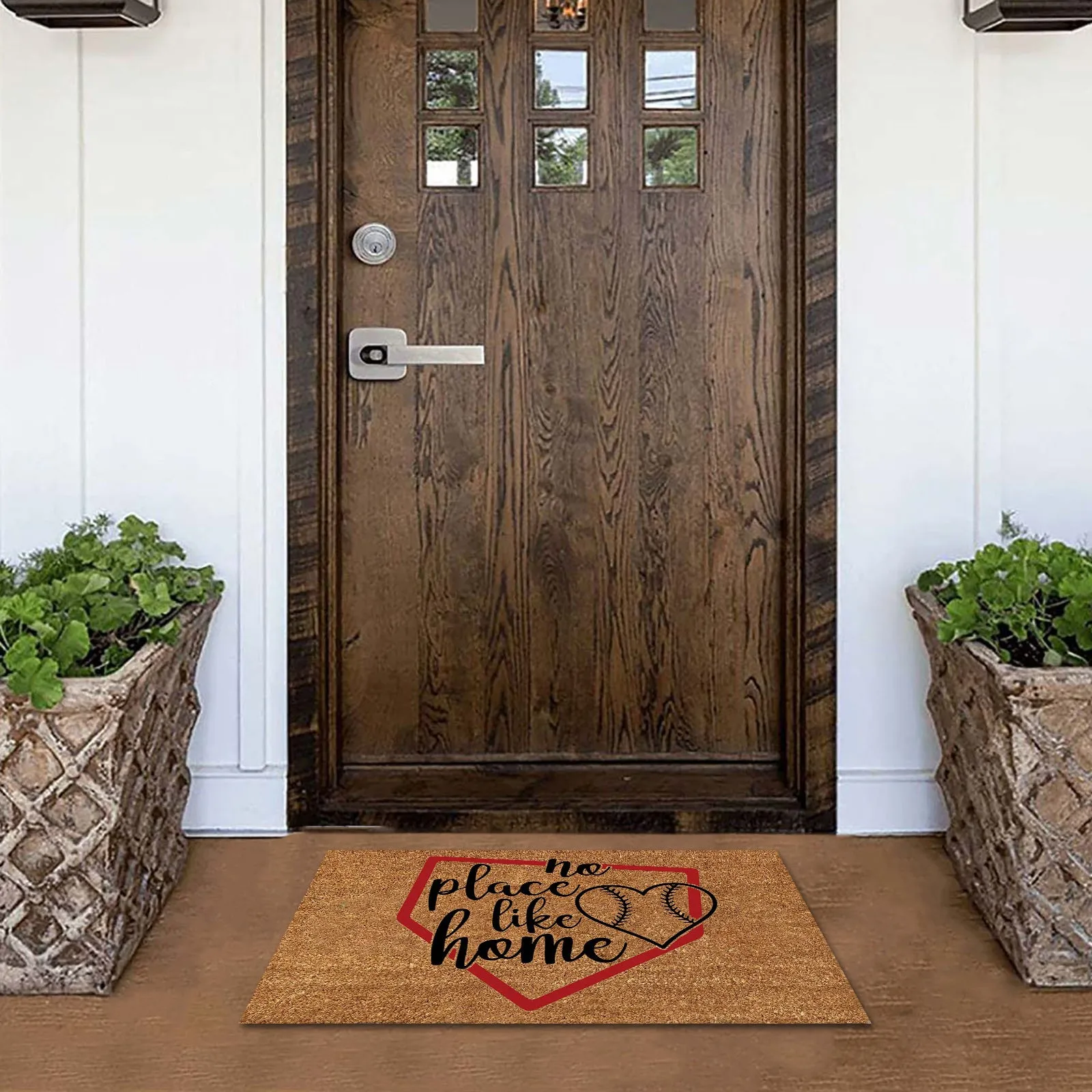

Baseball Copywriting Floor Mat Polyester Door Mat Holiday Home Decor Mat Large Area Rug for Living Room