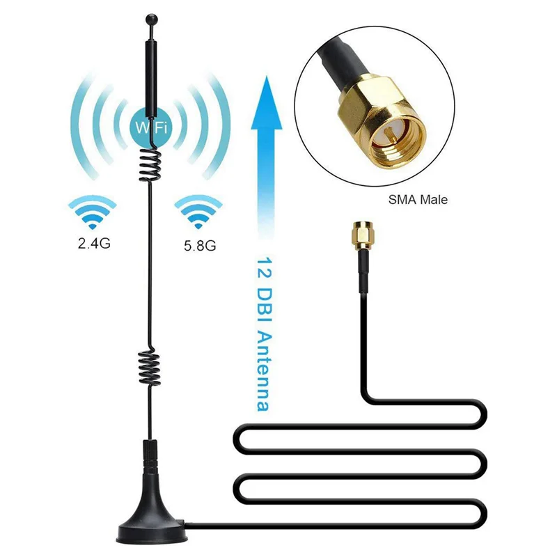 Y43A-4X 2.4G 5.8G 소형 흡입 컵 안테나 LTE 외부 고이득 LORA 전체 Netcom 데이터 수집기 ??안테나
