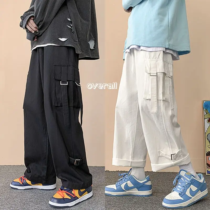 

Multi Pocket Cargo Pants Women Clothing High Street Vintage Hip Hop Sweatpants Women Pants Loose Wide Leg Trousers Women Pants