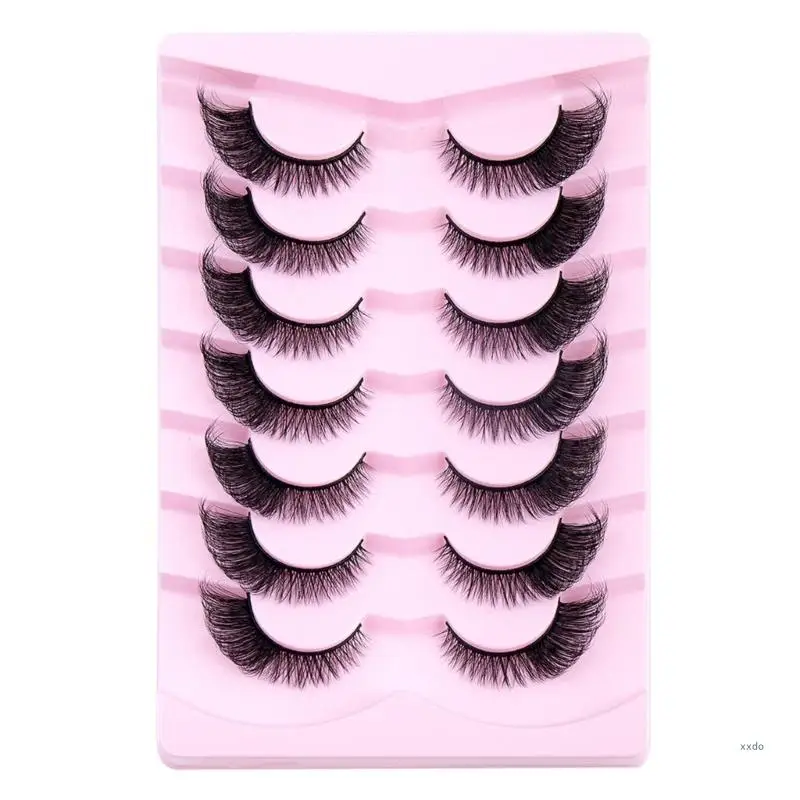 

7 пар накладных ресниц, кошачий глаз, натуральные ресницы, 3D-объем, наращивание