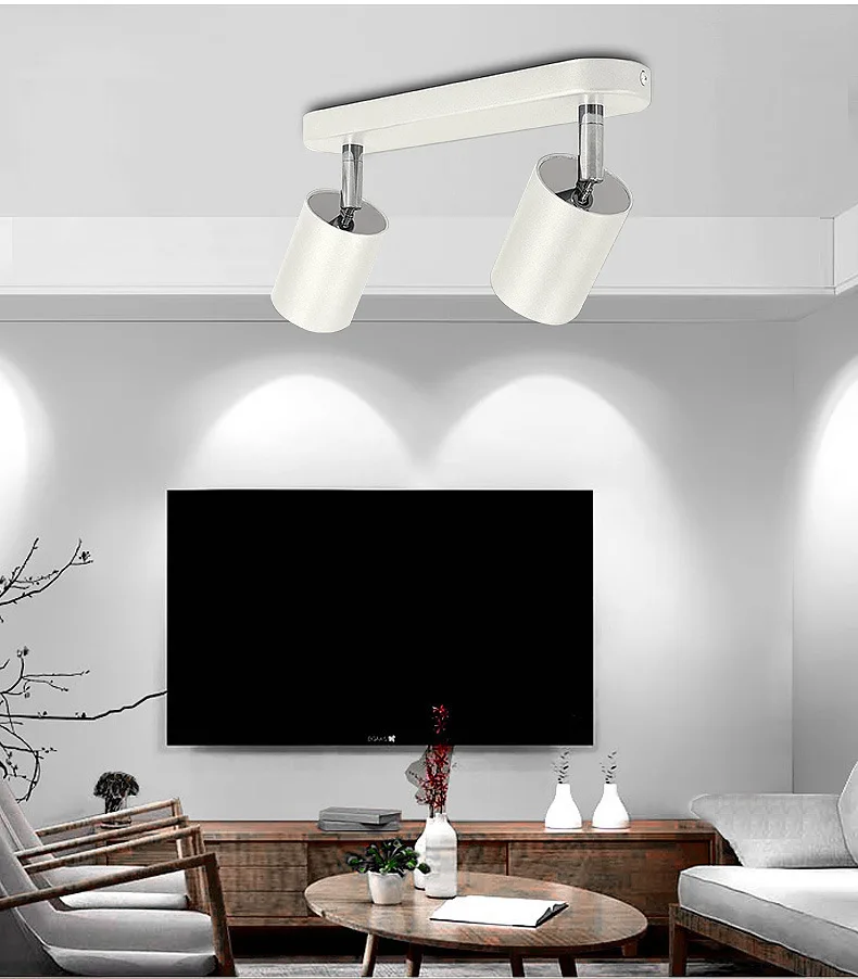 Description Picture 2 of itemTrack Lights Spotlights Background Wall Spotlights Clothing Stores LED Stores Surface Mounted Household Rail Mounted Spotlights