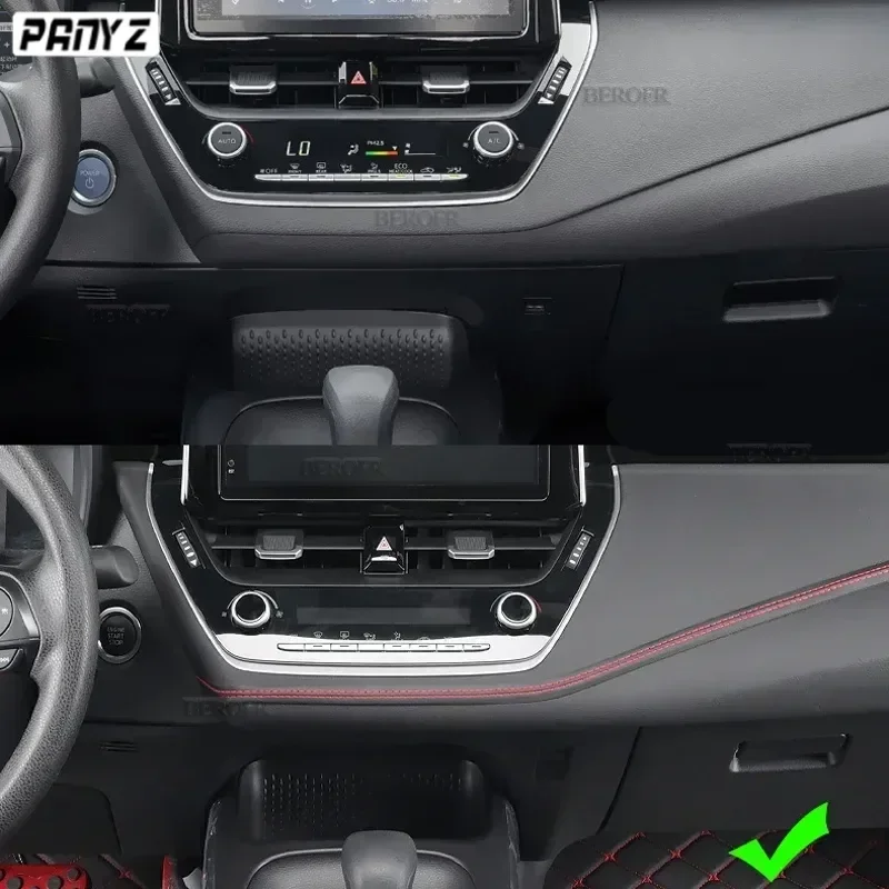 Modanatura interna per auto Cruscotto autoadesivo Linea decorativa in pelle Rosso Blu Striscia treccia fai da te Decorazione auto - immagine 4
