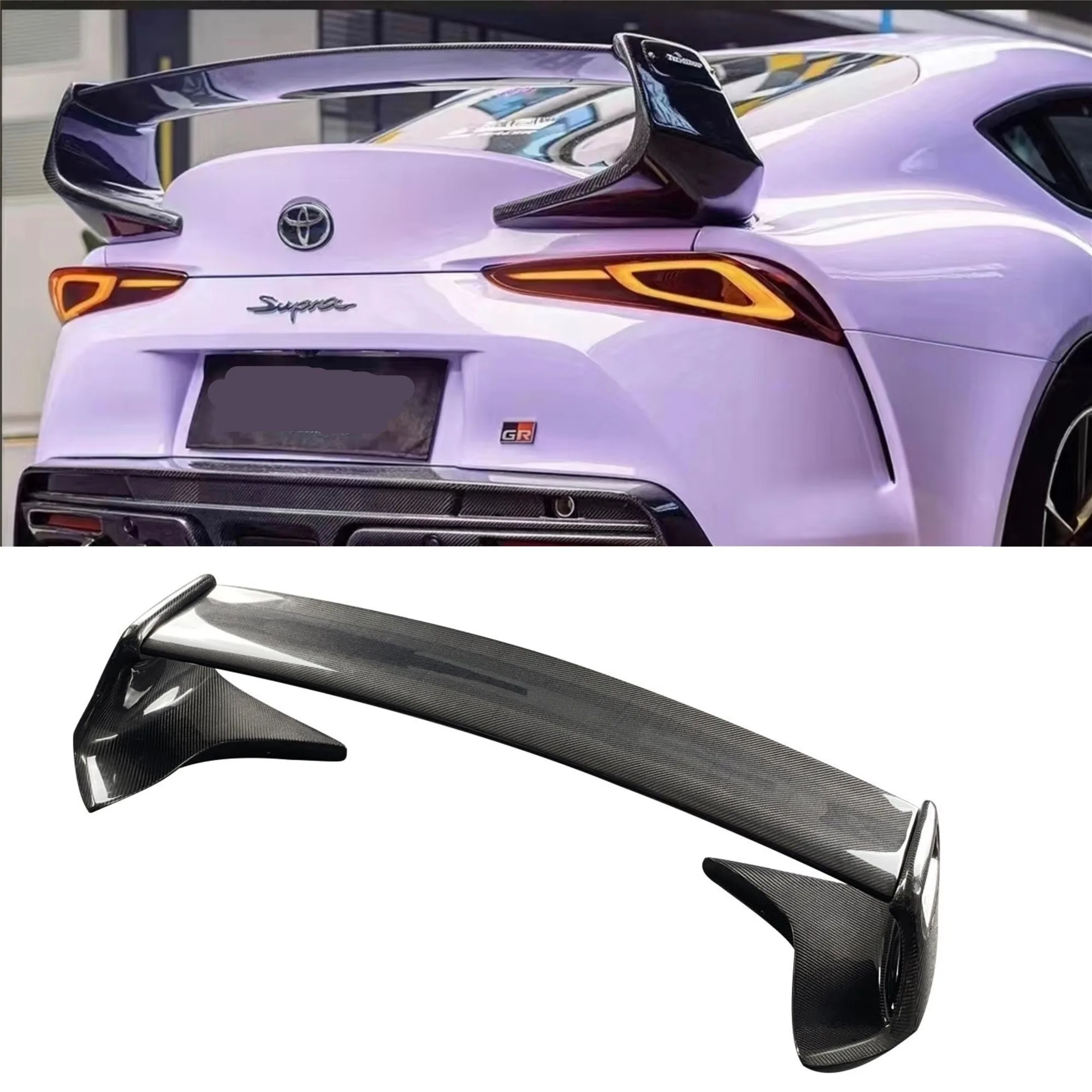 

Rear Trunk Wing Carbon Fiber For Toyota Gr Supra A90 A91 Mk5 ST Style Tail Wing Rear Spoiler Lip Wings Ducktail