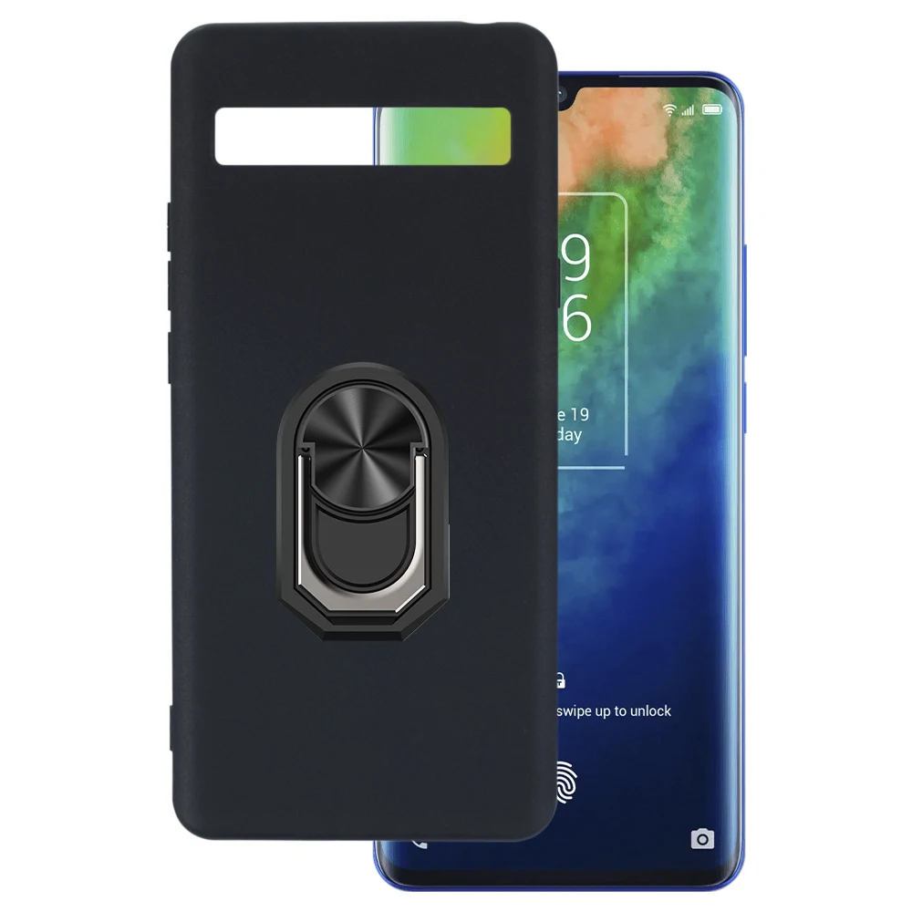 KJYF Custodia Cover per TCL 10 Plus + Pellicola Protettiva in Vetro