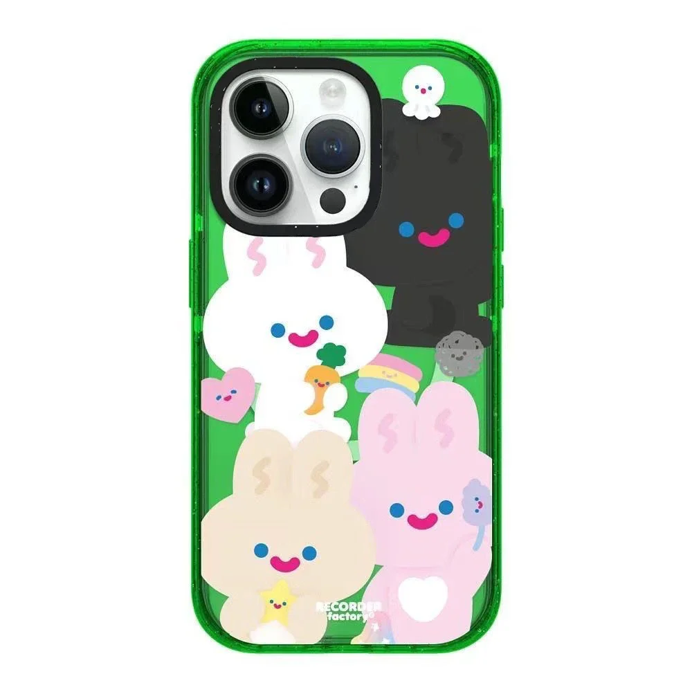 MagSafe Acrylic Cartoon Rabbit Phone Case Cover for IPhone 11 12 13 14 15 Pro Max Case for IPhone 15 Pro Max