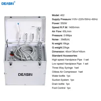 Unité dentaire portable de qualité supérieure série 402, boîte de traitement mobile, unités de turbines dentaires 6