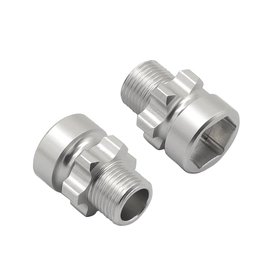 4 Pz Mozzo Ruota Esagonale Adattatore Alluminio 8 Mm/10 Mm/12 Mm Per - Foto 5