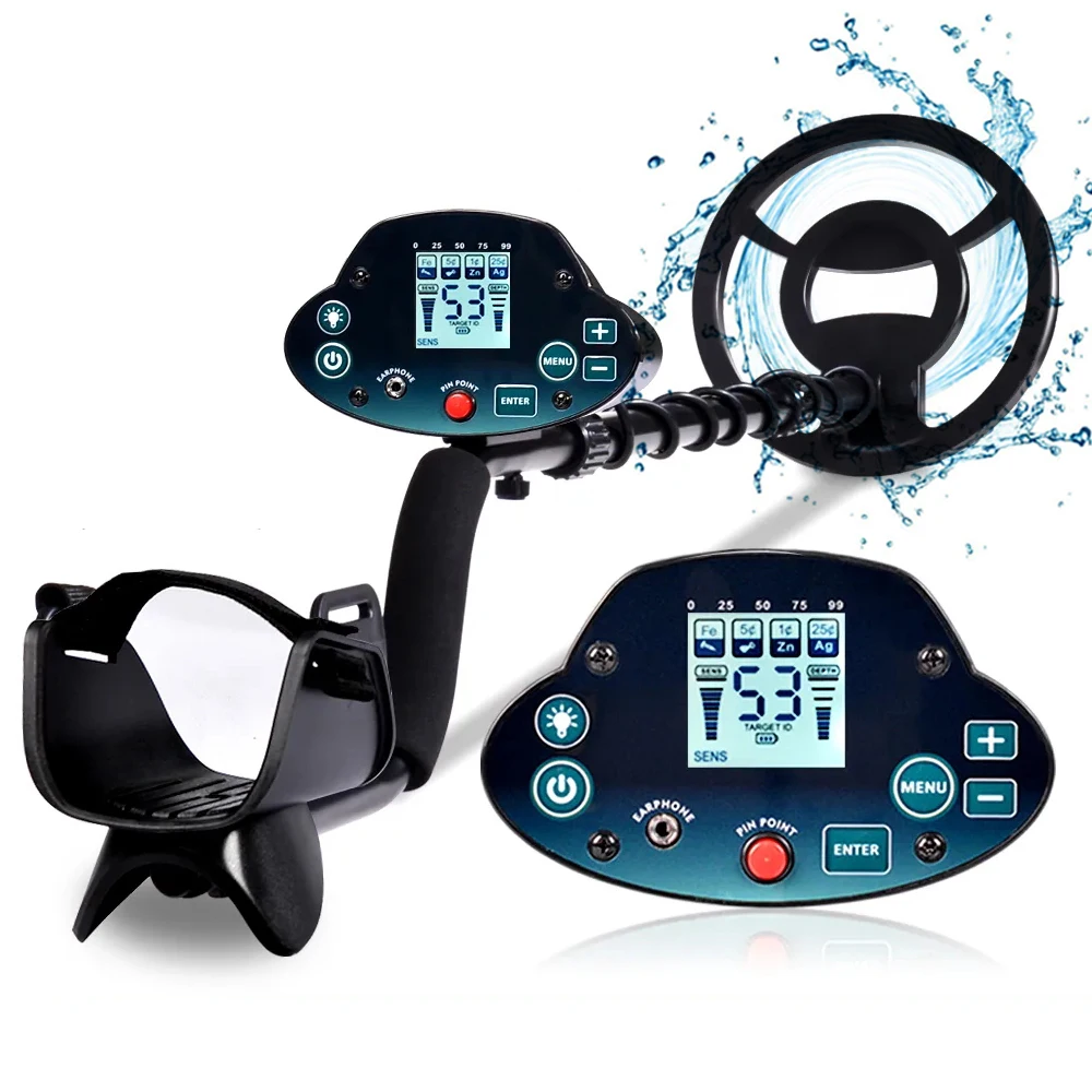 

High Sensitivity Underground Metal Detector MD-5030P Jewelry Gold Detector Hunter Tool Treasure Seeker with 8.7" Waterproof Coil