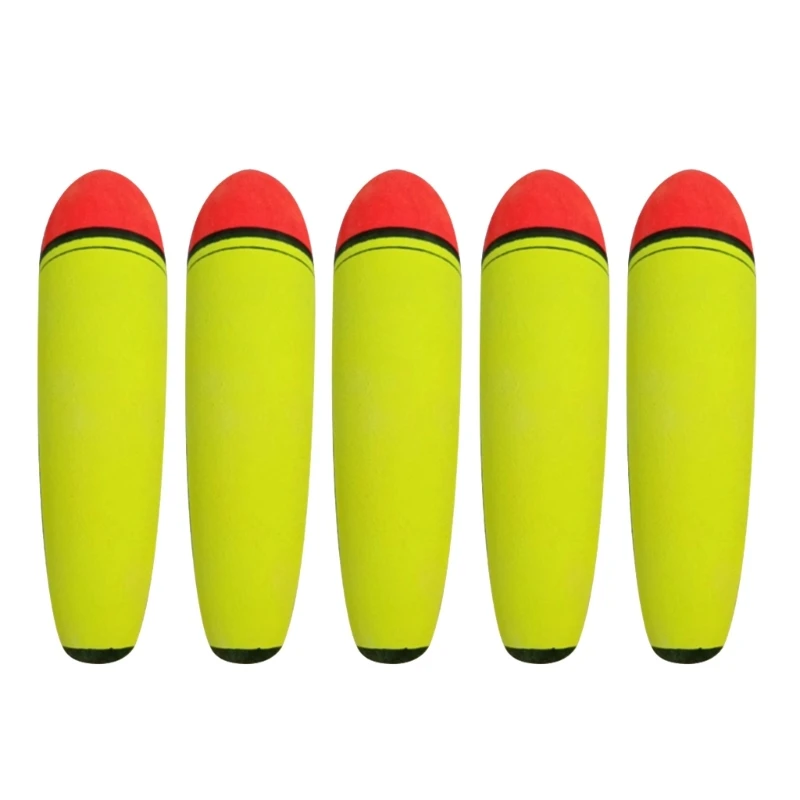 5Pcs EVA Slip Bobbers Fishing Floats and Bobbers Spring Oval Slip