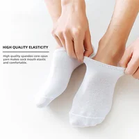 5/10 paires de chaussettes invisibles pour hommes, pantoufles en coton et Silicone, antidérapantes, chaussettes d'été invisibles, décontractées, respirantes, fines, bateau 3