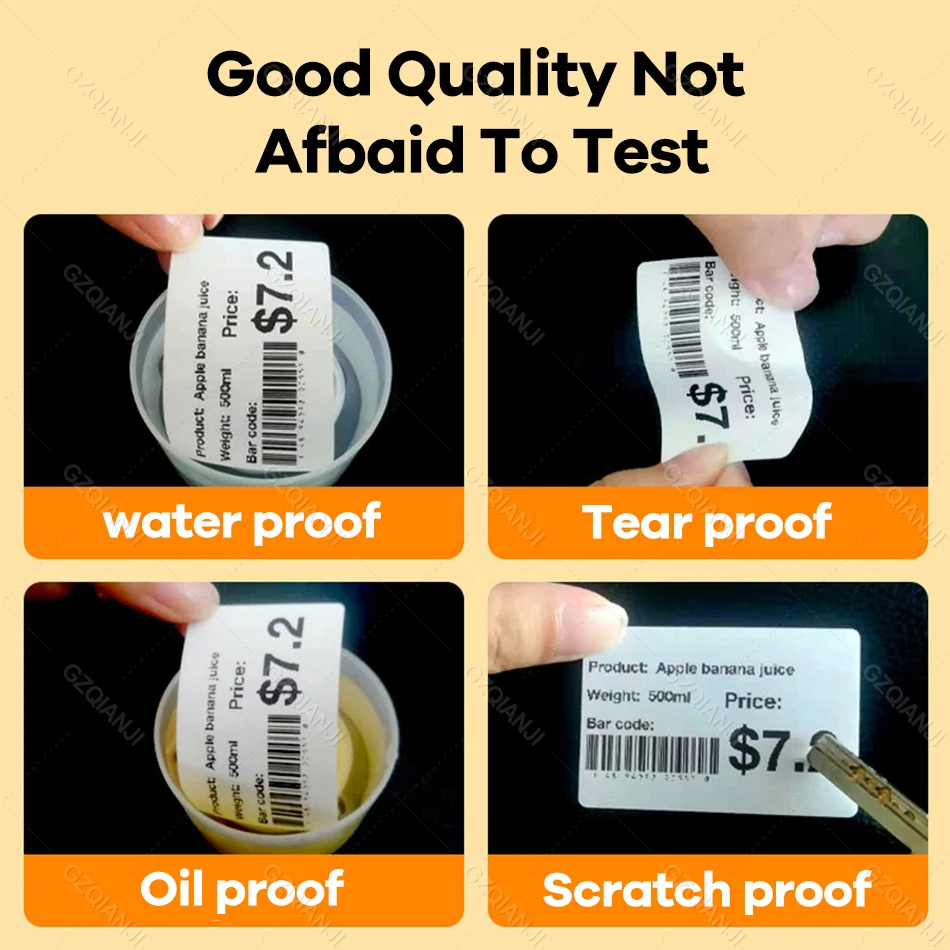 Niimbot B1 B21 B203 B31 Label Printer Cable Sticker Thermal Printing Paper Self Adhesive Waterproof Identification Fiber Tag