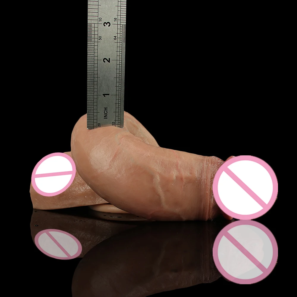 Skin Feeling Realistic Dildo Soft Silicone Gag Big Penis With Suction Cup Sex Toys Female Strapon Masturbators For Women And Man sex toys