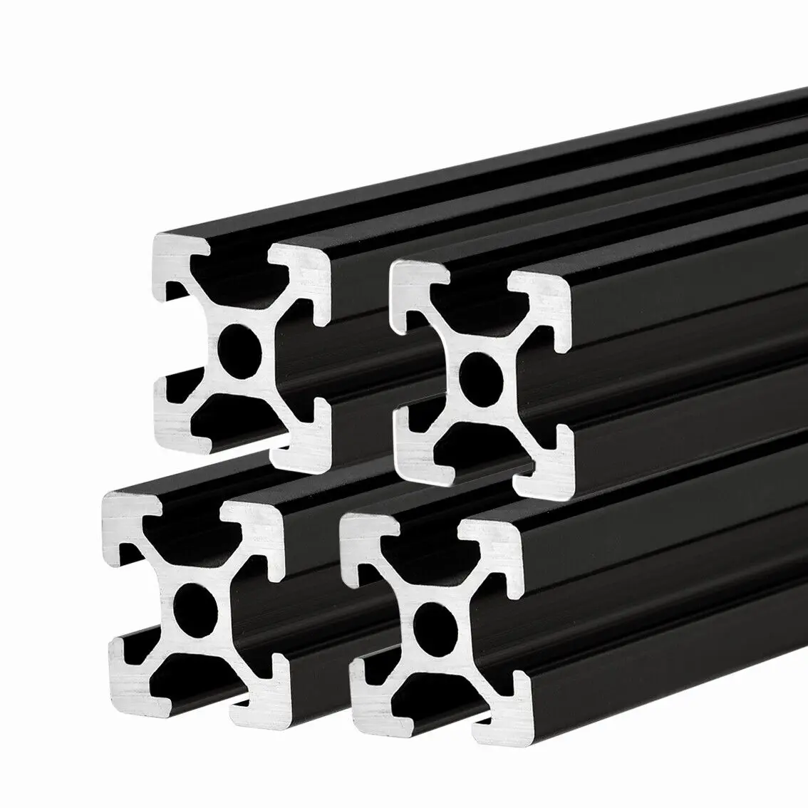 400mm Usongshine 4 Pcs T-2020 CNC 3D Printer Parts European Standard Anodized Linear Rail Aluminum Profile Extrusion for DIY 3D Printer 