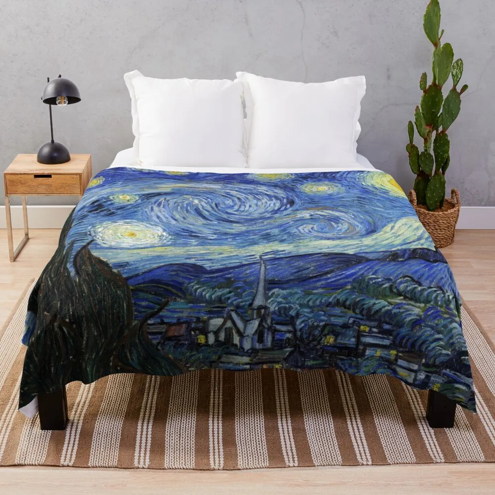 

Starry Night, Van Gogh Throw Blanket Velour