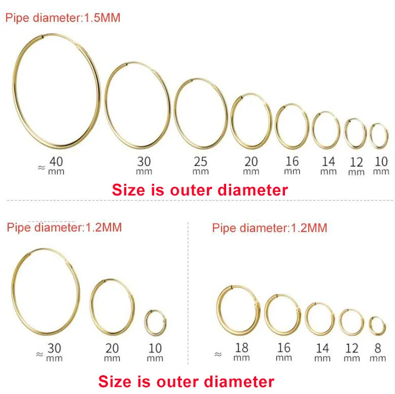 SOFTPIG Real 925 Sterling Silver 1.2/1.5mm Wire Diameter Large Hoop Earrings for Women Trendy Fine Jewelry Geometric Accessories 2