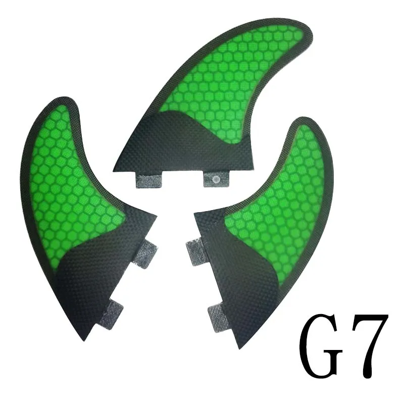 新しいサーフボードフィン 3 個セット BiLong FCS ボックス G7