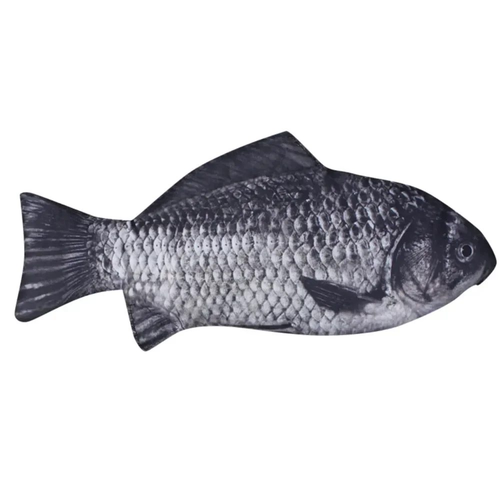 Realistic Fish Shape Make-up Pouch Pencil Bag Carp Humorous Ball Pen Ball-point Case with Zipper Back To School Students cosmetic bag