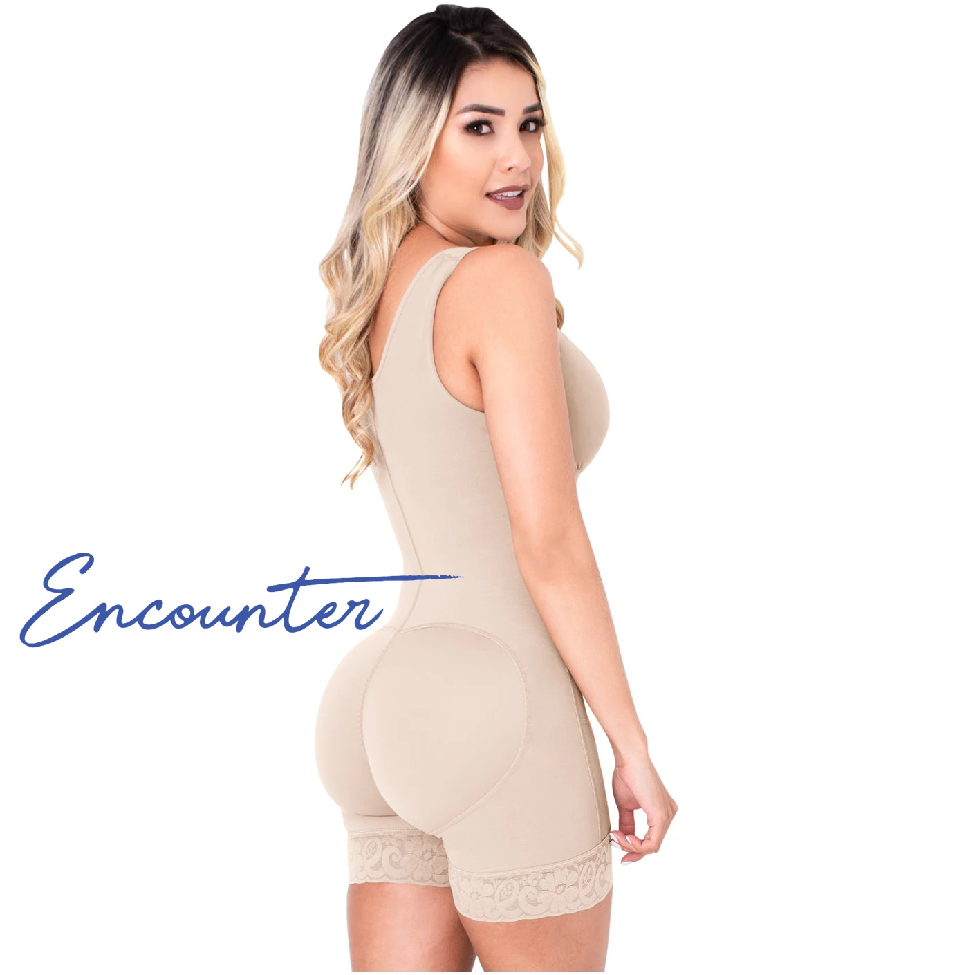 High Compression Full Body Fajas Colombianas Tummy Control Shapewear Fabric for Sensitive Skin Slimming Adjustable Bra Bodysuit