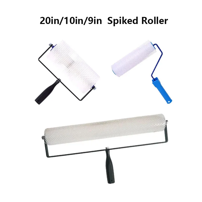 20in/10in/9in Epoxy Floor Construction Defoaming And Needle Punching And Deflation Drum Brush Self-Leveling Cement Special Tool