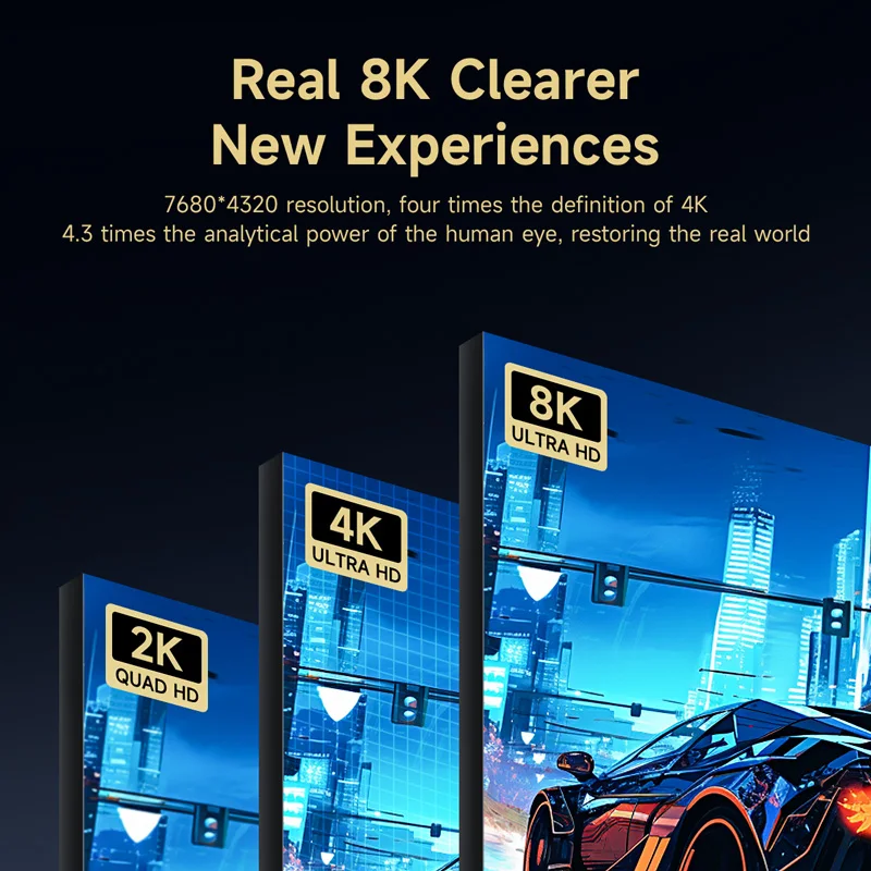 Hagibis 8K Mini DisplayPort to DisplayPort 1.4 Cable 32.4Gbps Bi-Directional Mini DP to DP Compatible with Thunderbolt 2 Laptops