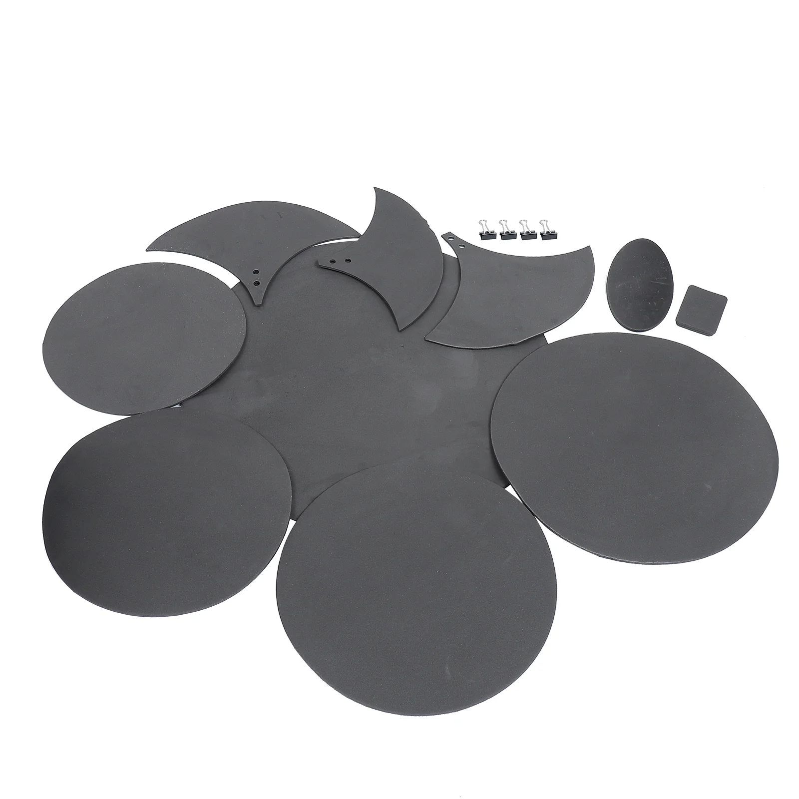 

Drum Mute Pad Mats Adjustable Cymbal Pad Professional Ellipse Pads Belt Mat Musical Instruments Accessories Parts