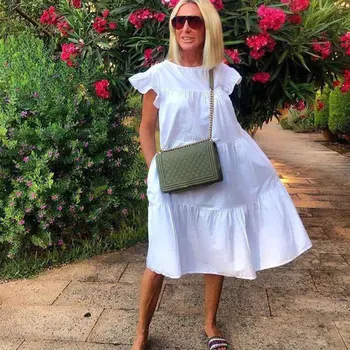 Casual Loose Ruffles Dress