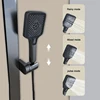 Intelligent Digital Display BathroomThermostatic Shower Set Piano Key Ambient Light Gray Shower System Mixer Shower Faucet 3