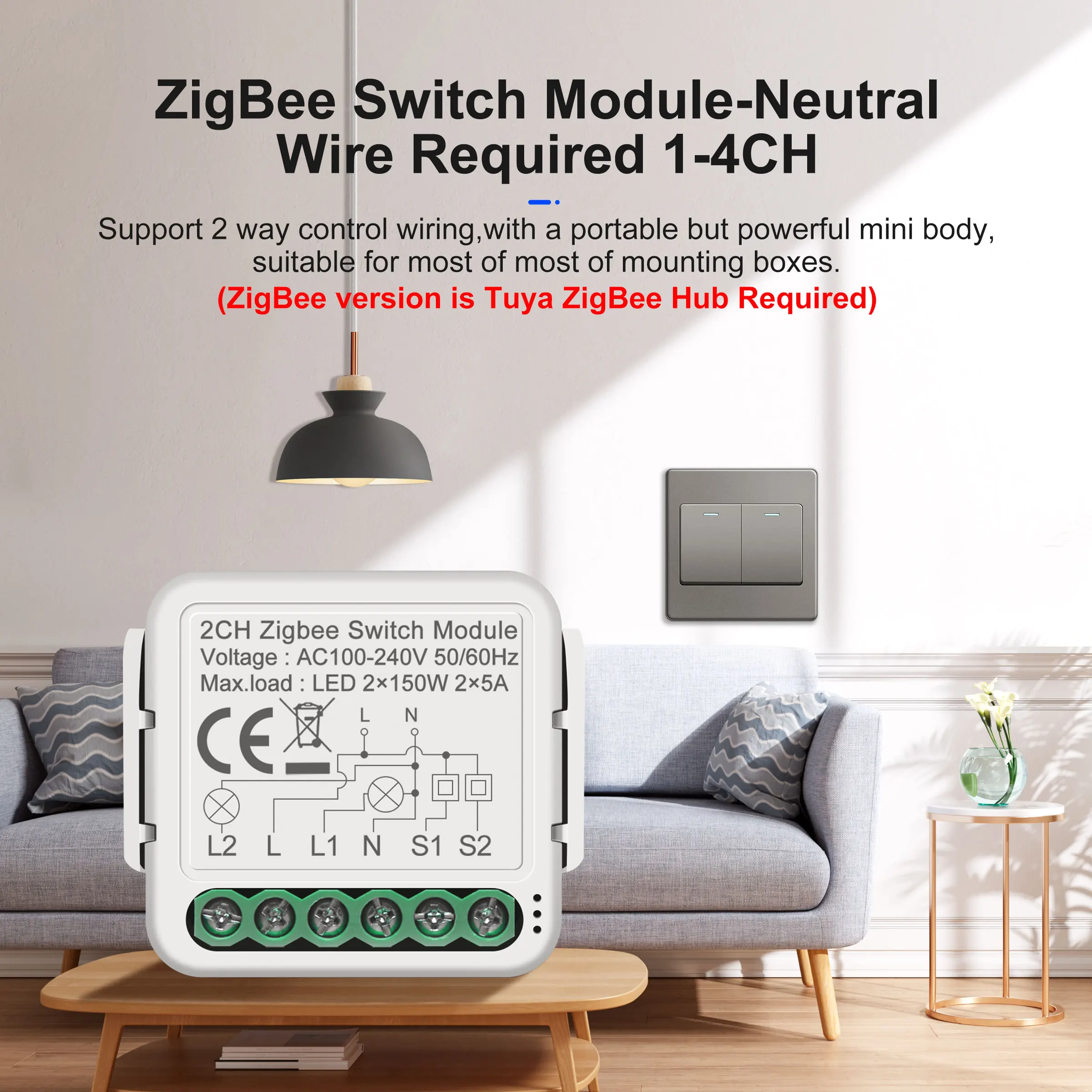 Led Dimmer Switch Smart Light Switch Smart Dimmer Switch Lamp Dimmer GIRIER Tuya Smart ZigBee Light Curtain Dimmer Switch Module DIY Smart Home Automation Relay Works with Alexa Hey Google Alice