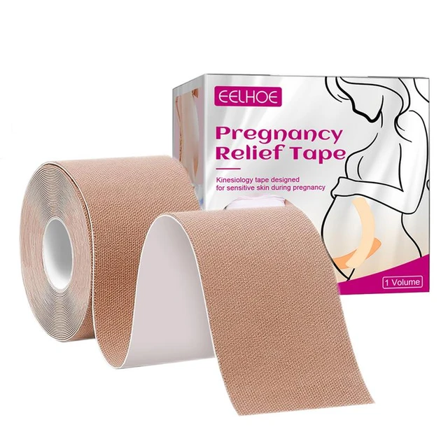 Pregnancy Belly Tape Support Reduce Discomfort Skin Friendly Kinesiology  Tape for Pregnant - AliExpress