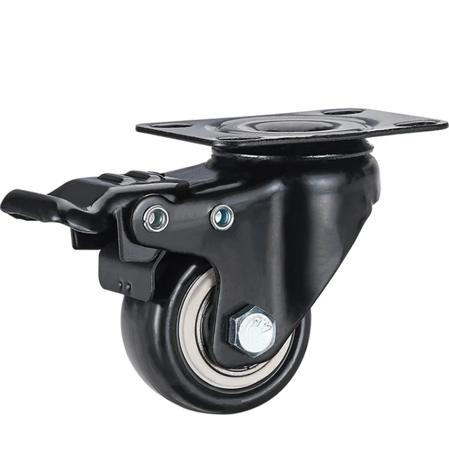 1,5/2 Hüvelykes Irányított Kerék Bútorok Univerzális Görgő Nehéz Íróasztal Szekrényt Tárcsázott Tárcsával Kocsi Kerékkel - Image 6