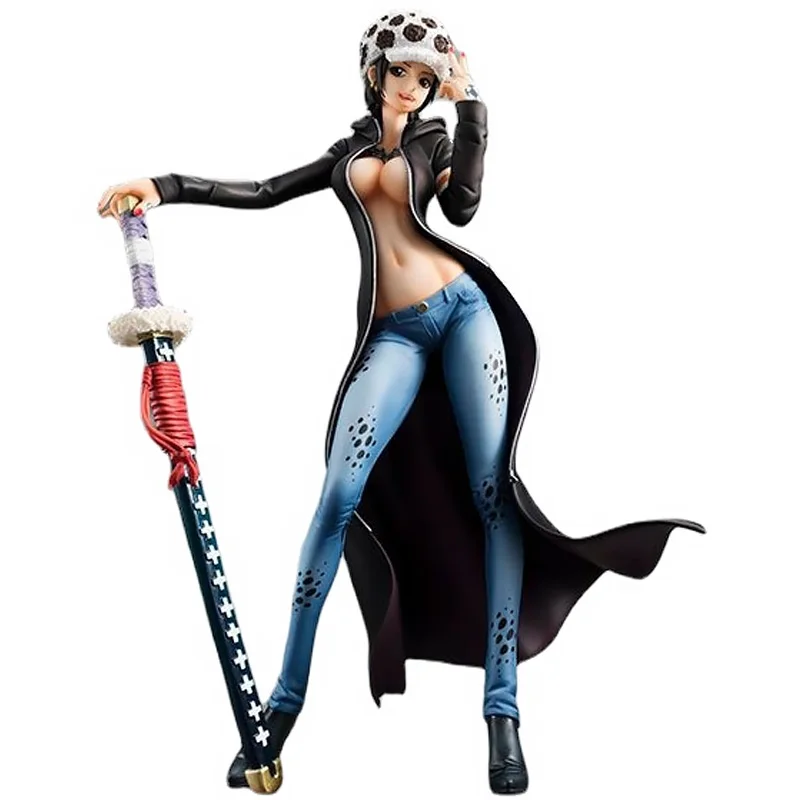 

In Stock Original MegaHouse Portrait of Pirates POP TRAFALGAR.LAW 21CM Anime Figure Model Collectible Action Toys Gifts