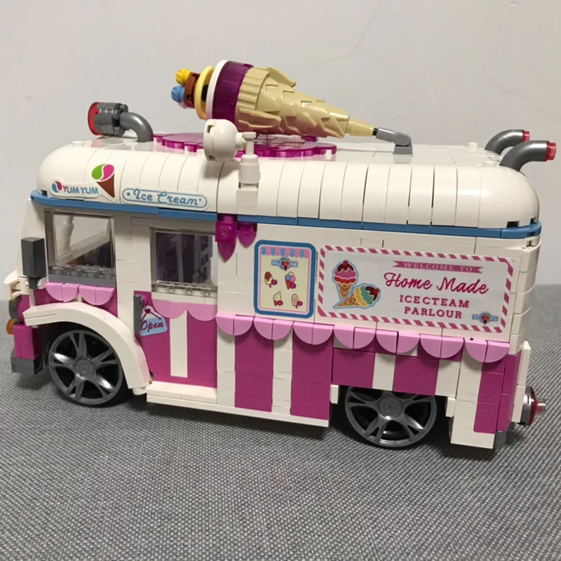LOZ Mini BLOCKS 1112 Ice Cream Car Lego Kinder Spielzeug Geschenk 
