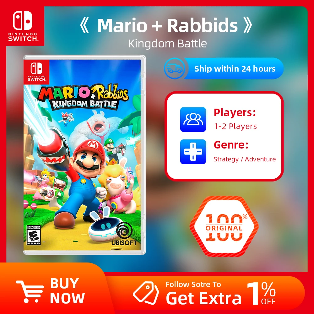 Nintendo Switch Game Deals Mario + Rabbids Kingdom Battle Games