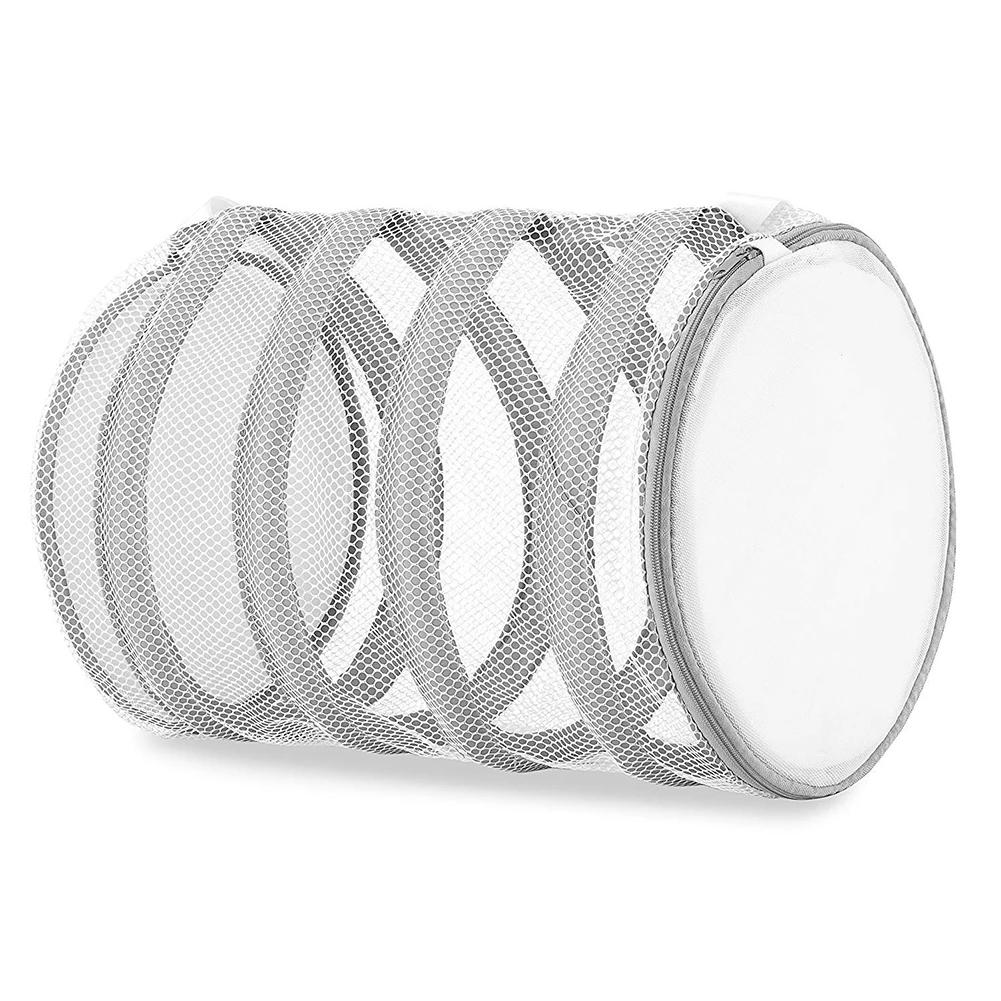 

Защитная сетка для стирки белья с подвесными петлями, Полиэстеровая прочная сушилка на молнии, мешок для домашней стирки обуви в ванной комнате