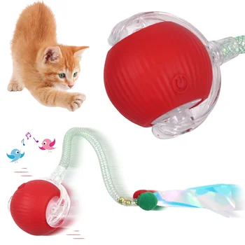 Juguete Bola Interactiva Automática Eléctrica Recargable para Gatos y Gatitos | Diversión Garantizada