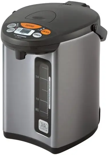 CD-WCC30 Micom Water Boiler and Warmer (101 oz, Silver Dark Brown) Optional Quick Temp Mode keeps water warm directly without