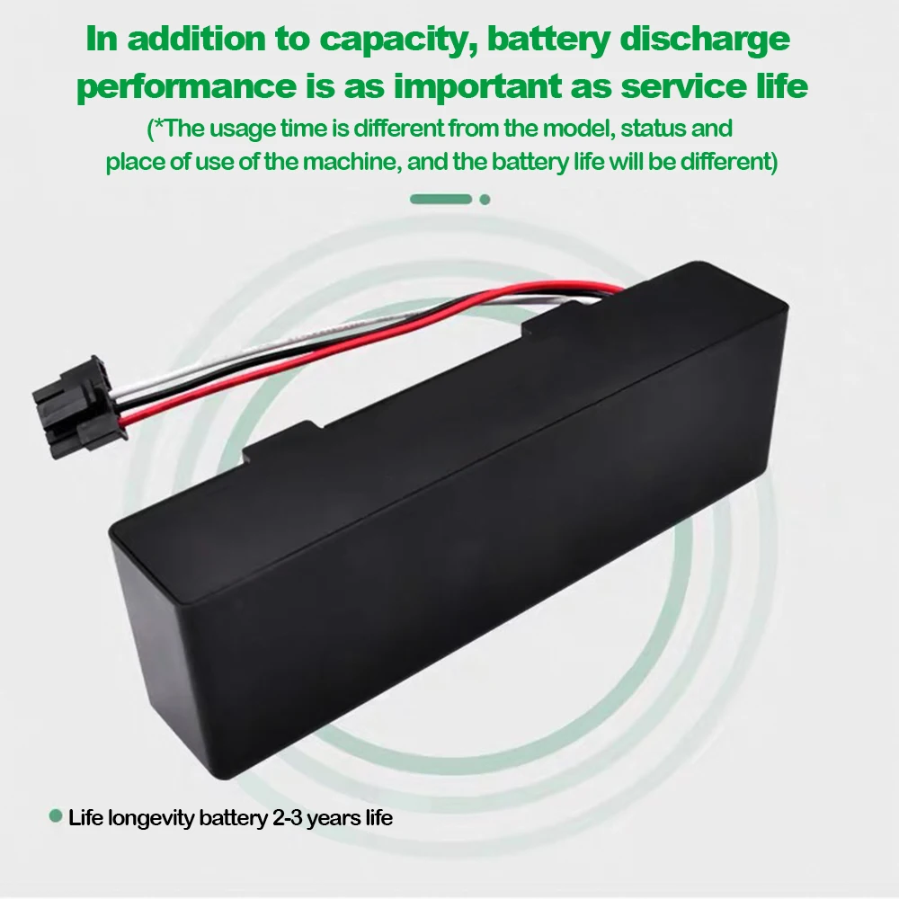 14.4V Rechargeable battery For Xiaomi Mijia STYTJ02YM Sweeping Mopping Robot 14.8V 3200mah For Haier JX37 Vacuum Cleaner 3