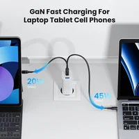 67W GaN Charger PD USB Type C Fast Charging Quick Charge 3.0 PD3.0 Phone Chager for iPhone 14 13 12 Pro Max Samsung S23 Tablet - Image 3