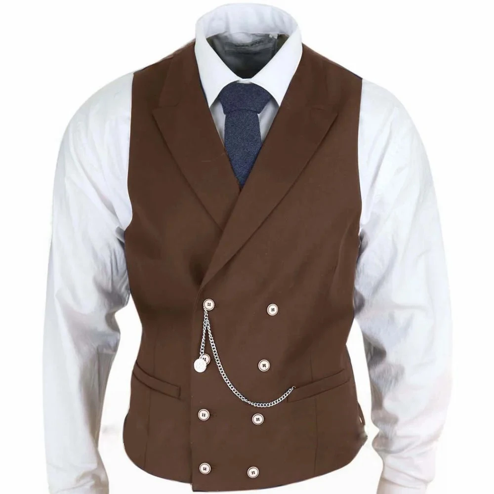 Best-Men-s-Vest-Serge-Formal-Man-Casual-Business-Peak-Lapel-Double ...