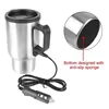 12V 450ml Electric Heating Car Kettle Water Coffee Milk Thermal Mug Camping Travel Kettle Vehicle Heating Bottle 5