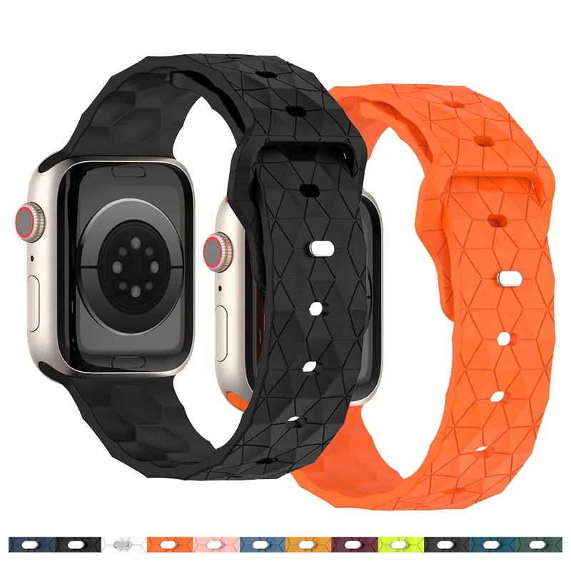 

Soft Silicone Strap For Apple Watch Band Ultra 49mm 44mm 45mm 42mm 41mm 42mm 38mm sport Watchband iwatch Serise 8 7 6 5 bracelet