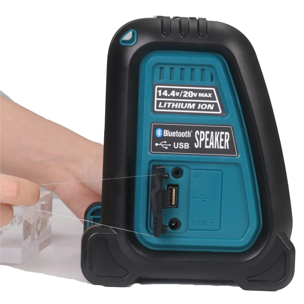 For Makita 14.4V 18V Li-ion Battery Cordless Bluetooth Speaker 15W MP3 Player Lo