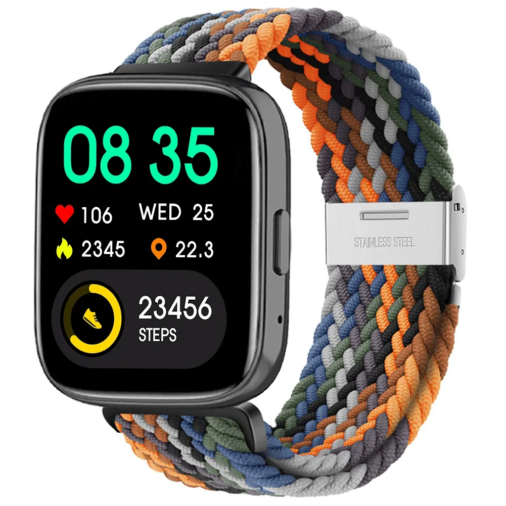 Nylon Braided Solo Loop Elastic Weave Bracelet Wristband Strap