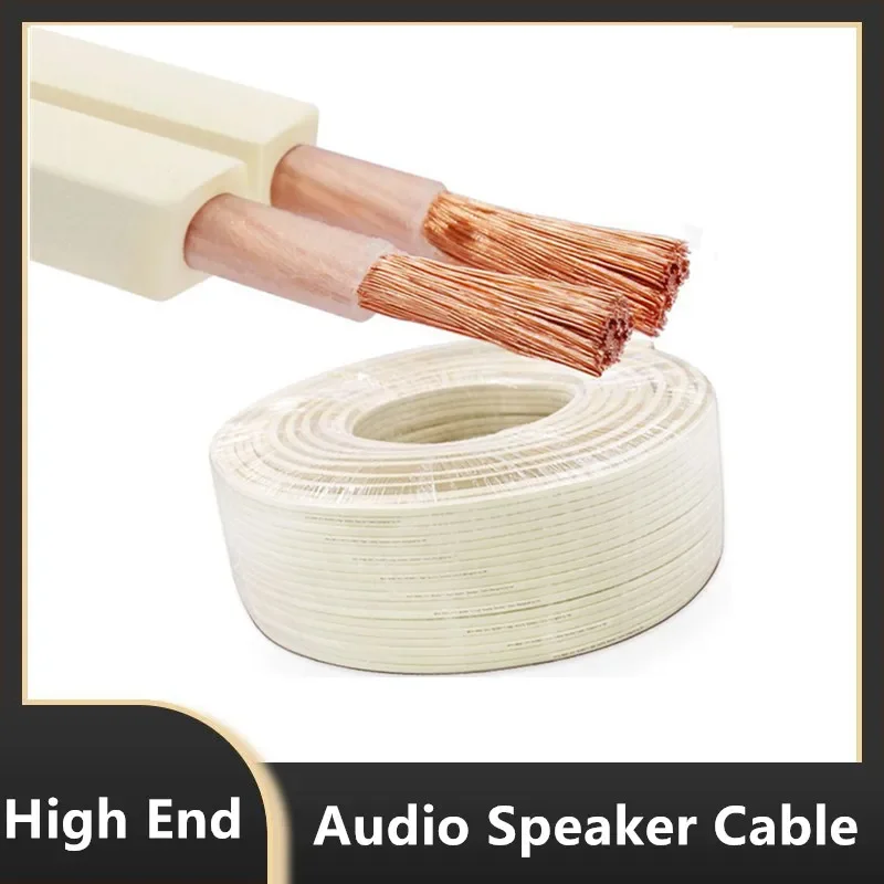 Electrosmart 15m Low Profile Flat White Oxygen Free Copper OFC Loud Speaker Cable – Multi-Strand 158 (2x 79 Strand) – Outside Dimensions Of Cable: 1.7mm X 10mm - View #4