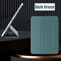 Premium Magnetic Protection Case for iPad Pro, Air, and Mini Tablets (Dark Green)