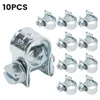 10x Hose Clamp Carbon Small Fuel Pipe Diesel Pipe Jubilee Hose Clamp Steel Galvanized 8-20mm For Fixing Hose Pipe Cable 2