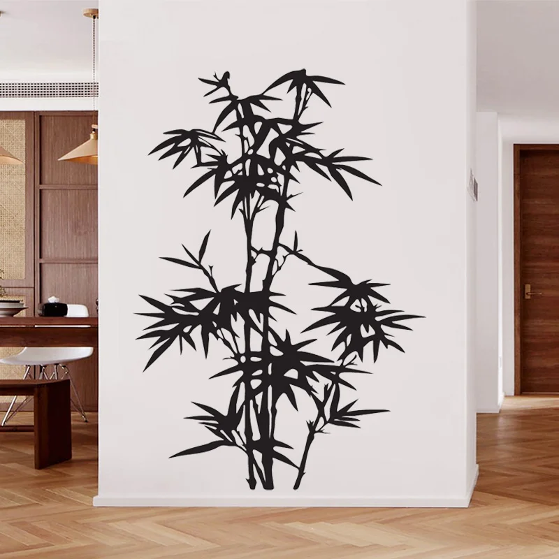 Bamboo Tree Wall Sticker Vinyl Art Home Decor for Living Room Bedroom Office Nursery Plant